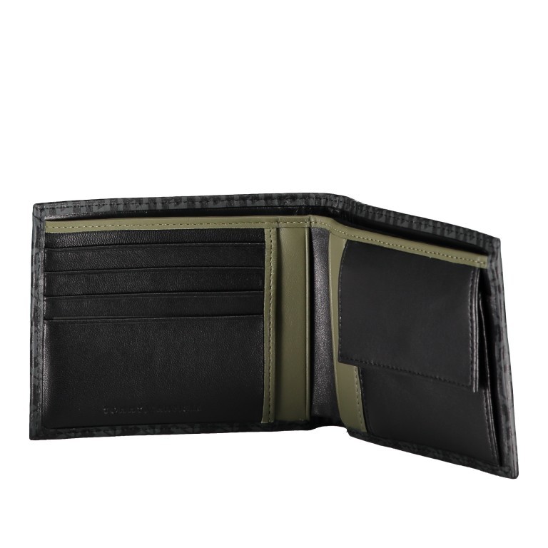 Geldbörse Established Extra Wallet Black Monogram, Farbe: schwarz, Marke: Tommy Hilfiger, EAN: 8720111767693, Abmessungen in cm: 12.5x9.5x1.5, Bild 3 von 3