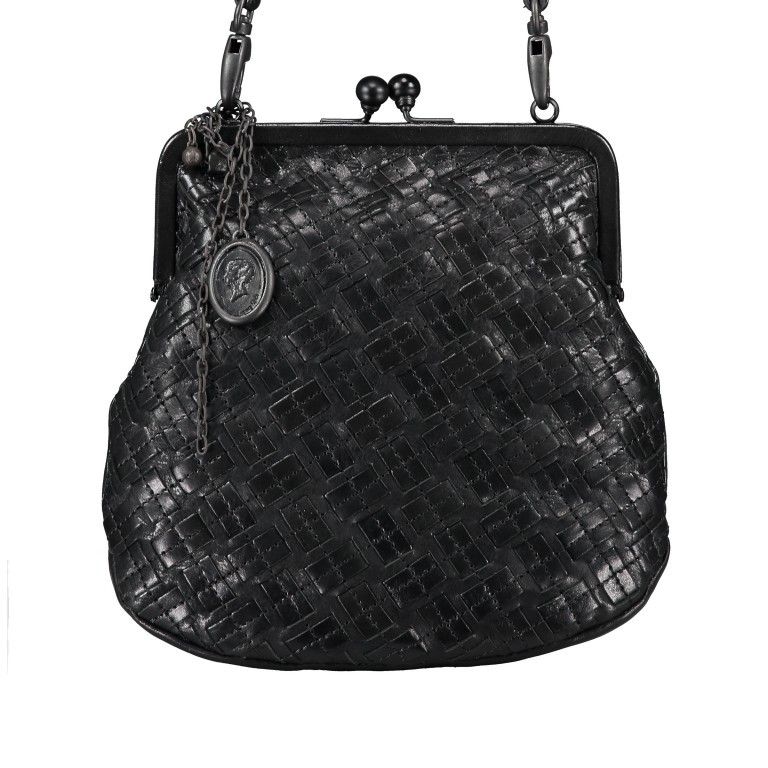 Umhängetasche Grandma's Luxury Club Mrs. Fortune Cookie Braided Black Smoke, Farbe: schwarz, Marke: Aunts & Uncles, EAN: 4250394961623, Abmessungen in cm: 20x21x4, Bild 1 von 6