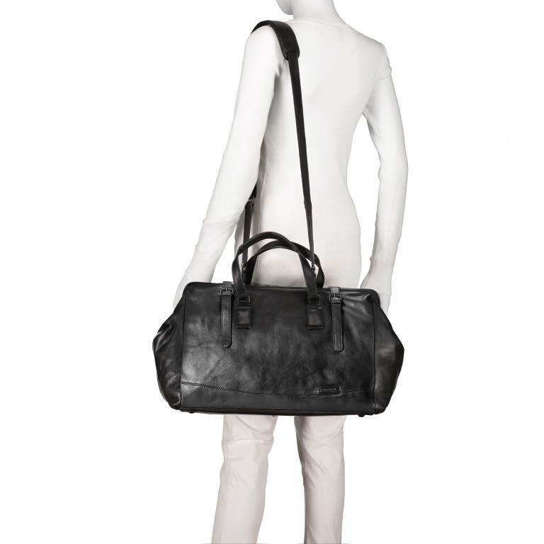 Reisetasche Grandma's Luxury Club Mrs. Currant Bread Black Smoke, Farbe: schwarz, Marke: Aunts & Uncles, EAN: 4250394961432, Abmessungen in cm: 41x31x22, Bild 2 von 4