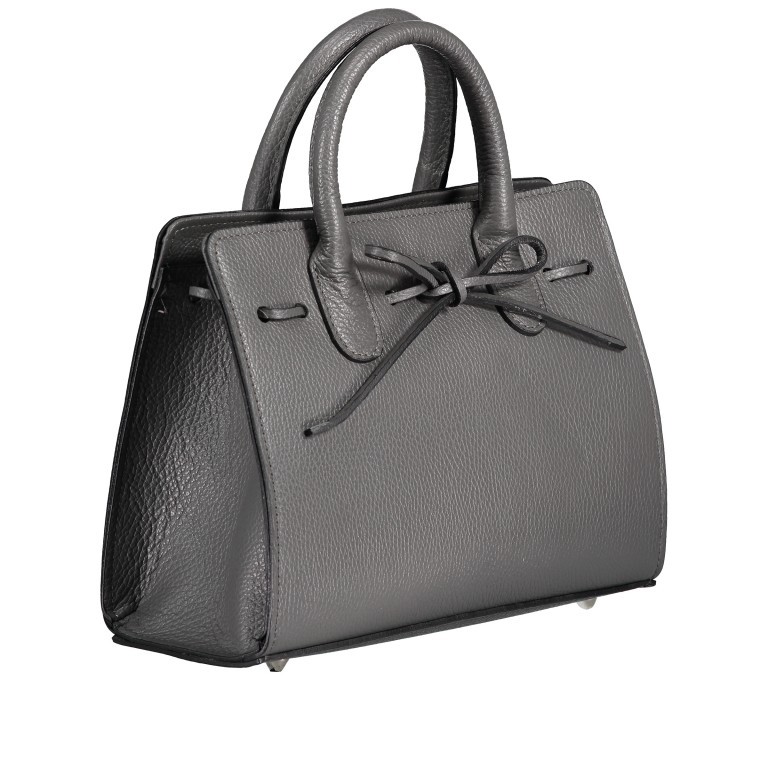 Handtasche Dollaro Dunkelgrau, Farbe: grau, Marke: Hausfelder Manufaktur, EAN: 4065646003477, Abmessungen in cm: 28.5x21x12, Bild 2 von 7