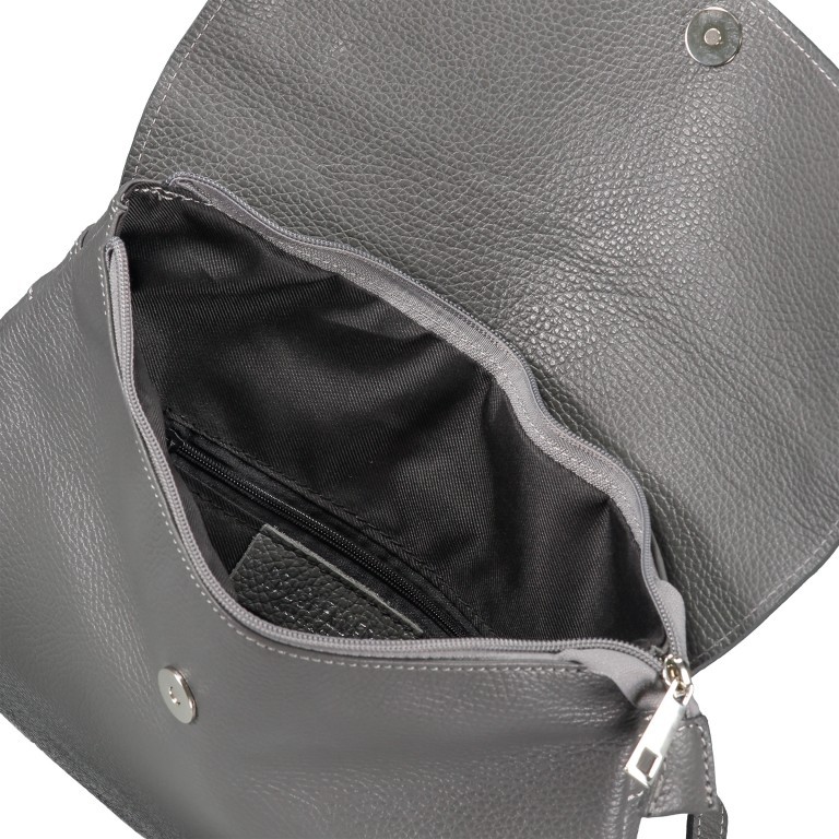 Rucksack Dollaro Dunkelgrau, Farbe: grau, Marke: Hausfelder Manufaktur, EAN: 4065646003347, Abmessungen in cm: 25x37x7, Bild 6 von 7