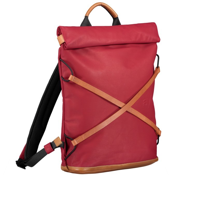 Rucksack Japan Yokohama Rosewood, Farbe: rot/weinrot, Marke: Aunts & Uncles, EAN: 4250394964402, Abmessungen in cm: 28x40x10, Bild 2 von 8