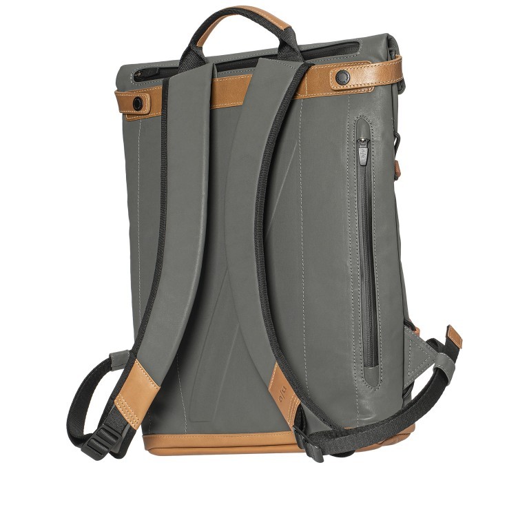 Rucksack Japan Yokohama Gravity Grey, Farbe: grau, Marke: Aunts & Uncles, EAN: 4250394964440, Abmessungen in cm: 28x40x10, Bild 3 von 8