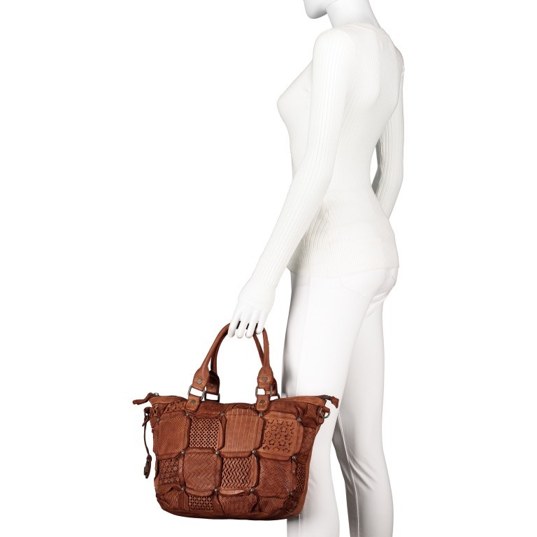 Shopper New-Lines Ramona B3.0105 Charming Cognac, Farbe: cognac, Marke: Harbour 2nd, EAN: 4046478048300, Bild 4 von 8