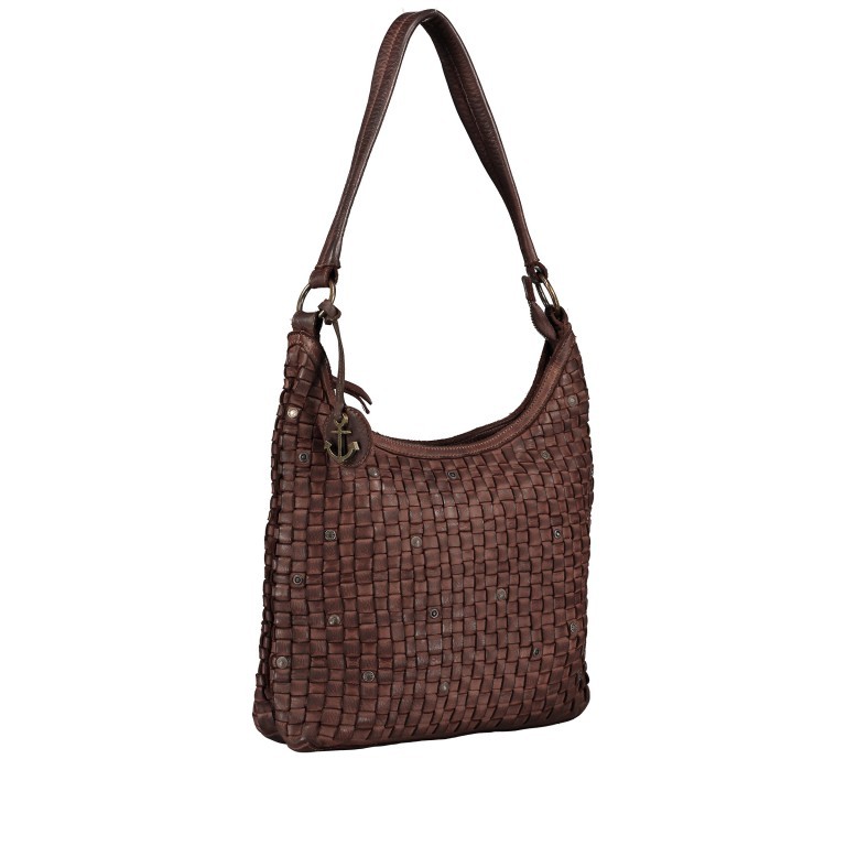 Beuteltasche Soft-Weaving Tuula B3.6104 Chocolate Brown, Farbe: braun, Marke: Harbour 2nd, EAN: 4046478028692, Abmessungen in cm: 30x33x9, Bild 2 von 8