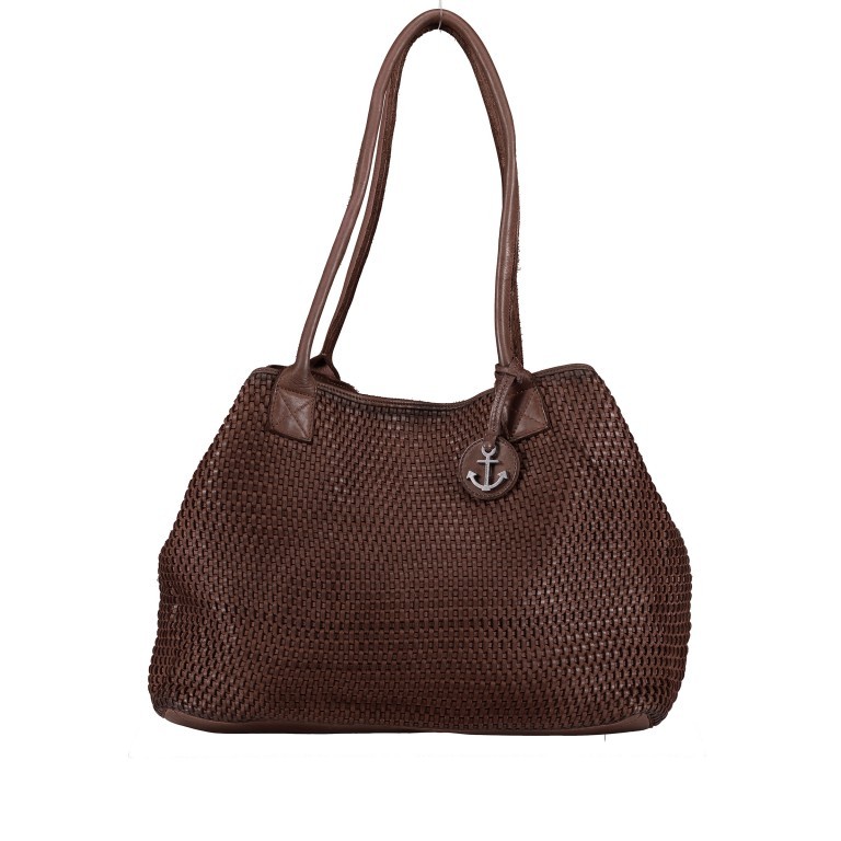 Shopper Soft-Weaving Grace B3.9687 Chocolate Brown, Farbe: braun, Marke: Harbour 2nd, EAN: 4046478047877, Abmessungen in cm: 55x29.5x18, Bild 1 von 7