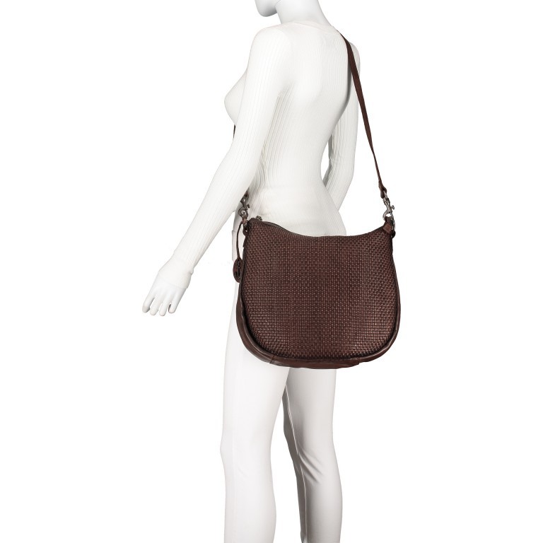 Beuteltasche Soft-Weaving Maureen B3.9811 Chocolate Brown, Farbe: braun, Marke: Harbour 2nd, EAN: 4046478047907, Abmessungen in cm: 36x29x10.5, Bild 7 von 9