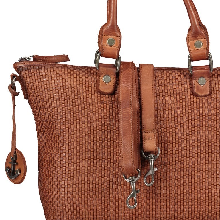 Shopper Soft-Weaving Barbara B3.0330 Charming Cognac, Farbe: cognac, Marke: Harbour 2nd, EAN: 4046478048058, Bild 8 von 8