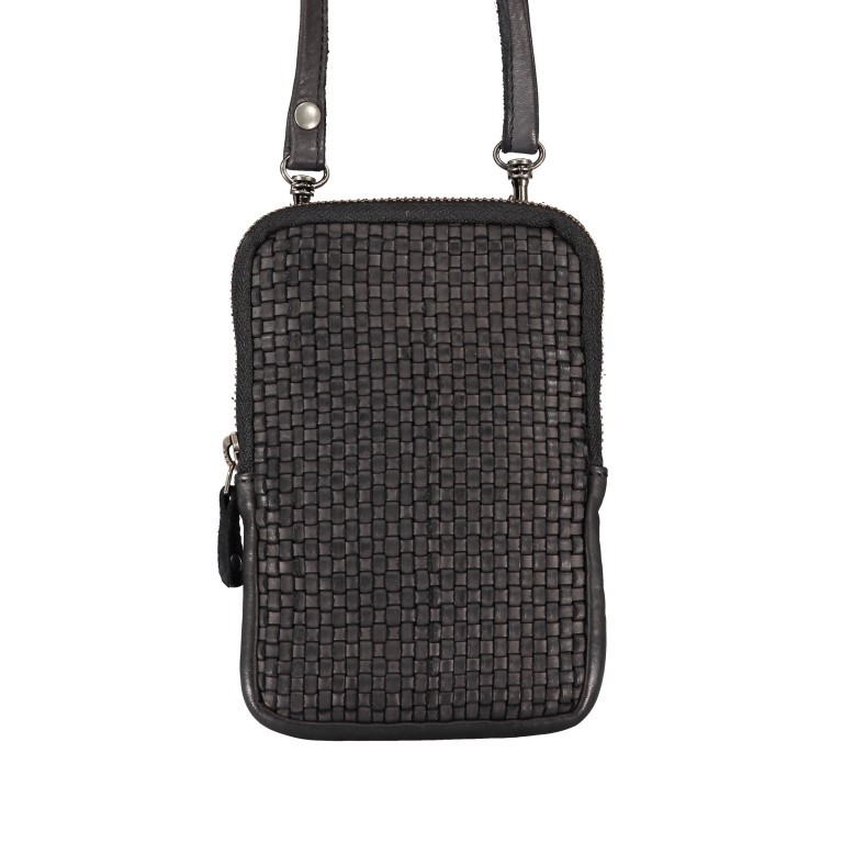 Handytasche Soft-Weaving Edith B3.2323 mit Schulterriemen Dark Ash, Farbe: anthrazit, Marke: Harbour 2nd, EAN: 4046478048164, Abmessungen in cm: 10x16.3x1.5, Bild 1 von 7