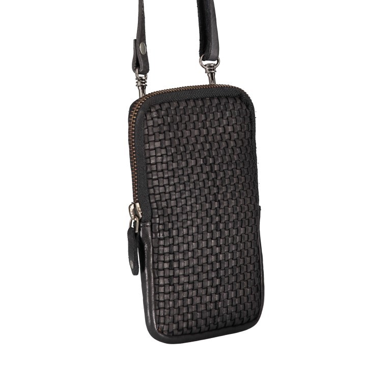 Handytasche Soft-Weaving Edith B3.2323 mit Schulterriemen Dark Ash, Farbe: anthrazit, Marke: Harbour 2nd, EAN: 4046478048164, Abmessungen in cm: 10x16.3x1.5, Bild 2 von 7