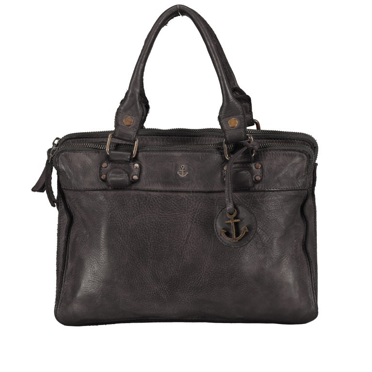 Handtasche Anchor-Love Astrid B3.0314 Dark Ash, Farbe: anthrazit, Marke: Harbour 2nd, EAN: 4046478047532, Abmessungen in cm: 30.5x23x3, Bild 1 von 9