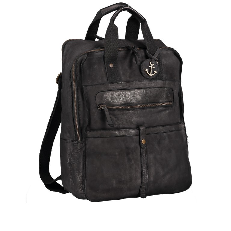 Rucksack Cool-Casual Jonas B3.9711 mit Laptopfach 15,6 Zoll Dark Ash, Farbe: anthrazit, Marke: Harbour 2nd, EAN: 4046478047679, Abmessungen in cm: 39x32x13, Bild 2 von 7