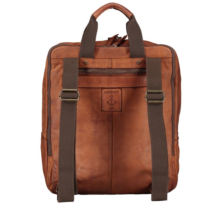 Rucksack Cool-Casual Jonas B3.9711 mit Laptopfach 15,6 Zoll Charming Cognac, Farbe: cognac, Marke: Harbour 2nd, EAN: 4046478047693, Abmessungen in cm: 39x32x13, Bild 3 von 7