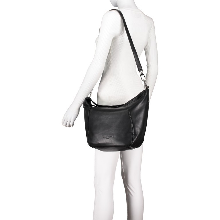Beuteltasche Farrah Hobo M Black, Farbe: schwarz, Marke: Liebeskind Berlin, EAN: 4058629145561, Bild 4 von 9