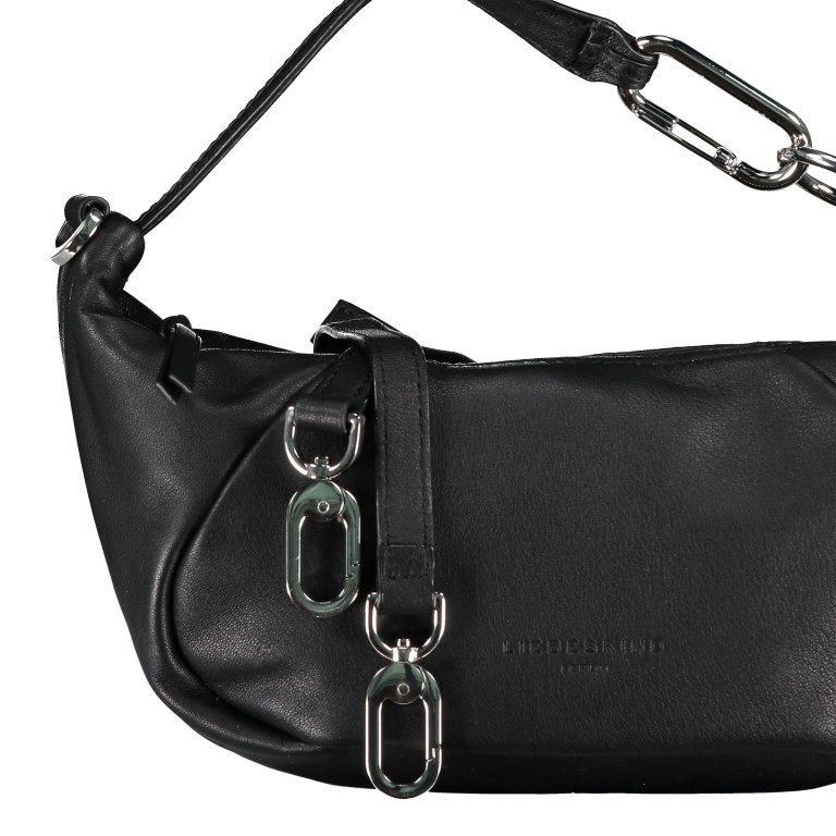 Umhängetasche Farrah XS Black, Farbe: schwarz, Marke: Liebeskind Berlin, EAN: 4058629145448, Abmessungen in cm: 32x12.5x8.5, Bild 8 von 8
