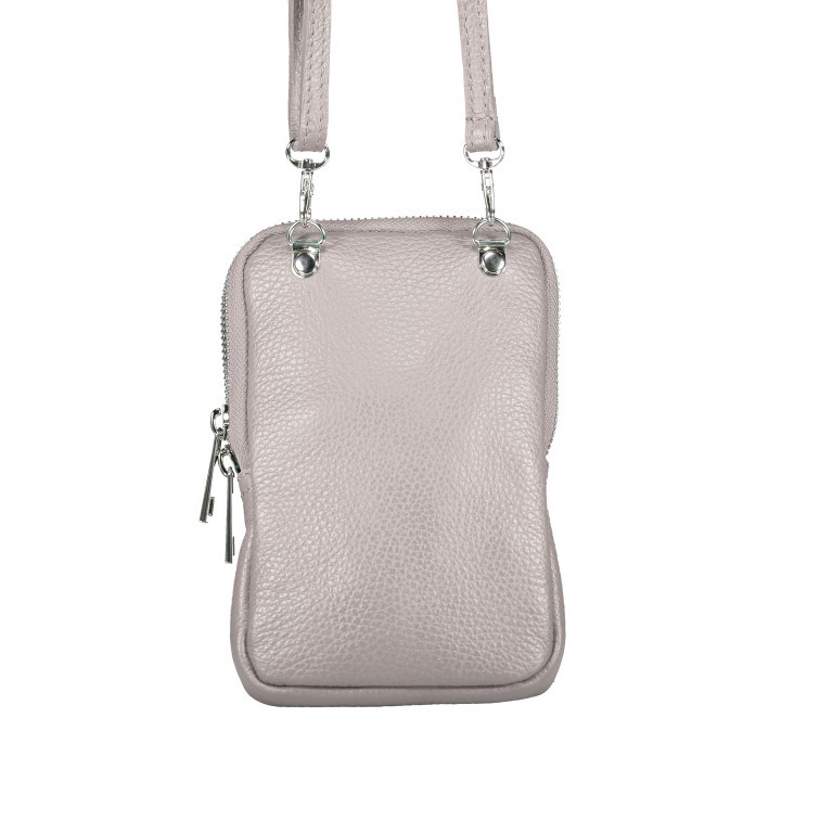 Handytasche Dollaro mit Schulterriemen Taupe, Farbe: taupe/khaki, Marke: Hausfelder Manufaktur, EAN: 4065646002371, Abmessungen in cm: 11x17.5x2, Bild 3 von 6