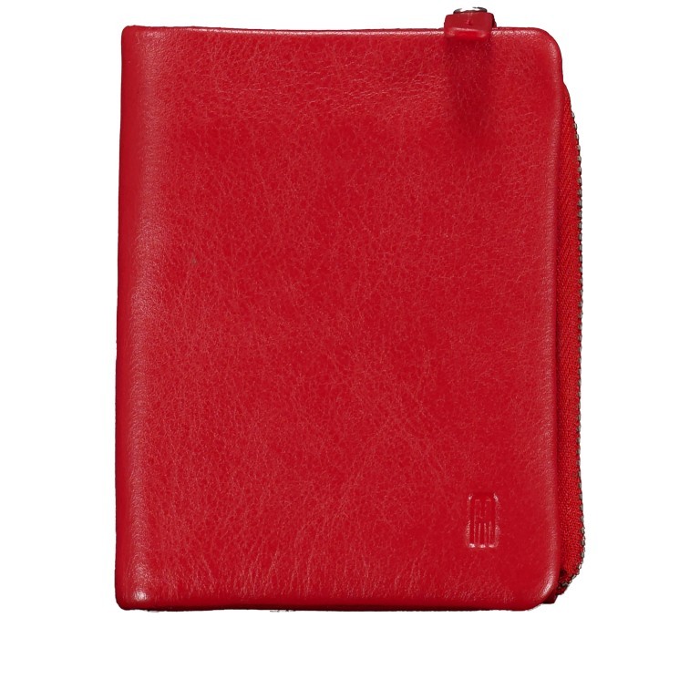 Geldbörse Nappa Rot, Farbe: rot/weinrot, Marke: Hausfelder Manufaktur, EAN: 4065646011717, Abmessungen in cm: 9.5x11.5x2.5, Bild 1 von 4