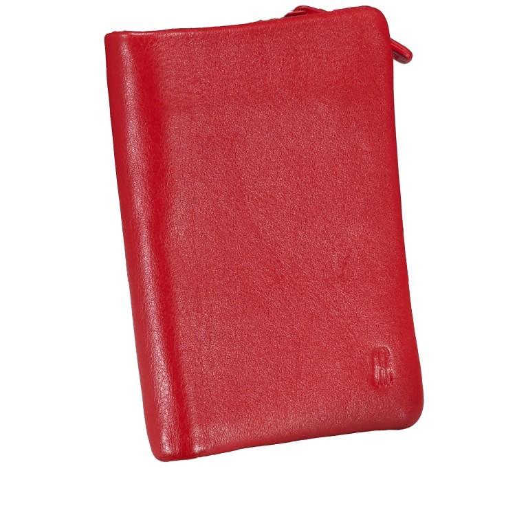 Geldbörse Nappa Rot, Farbe: rot/weinrot, Marke: Hausfelder Manufaktur, EAN: 4065646011717, Abmessungen in cm: 9.5x11.5x2.5, Bild 2 von 4