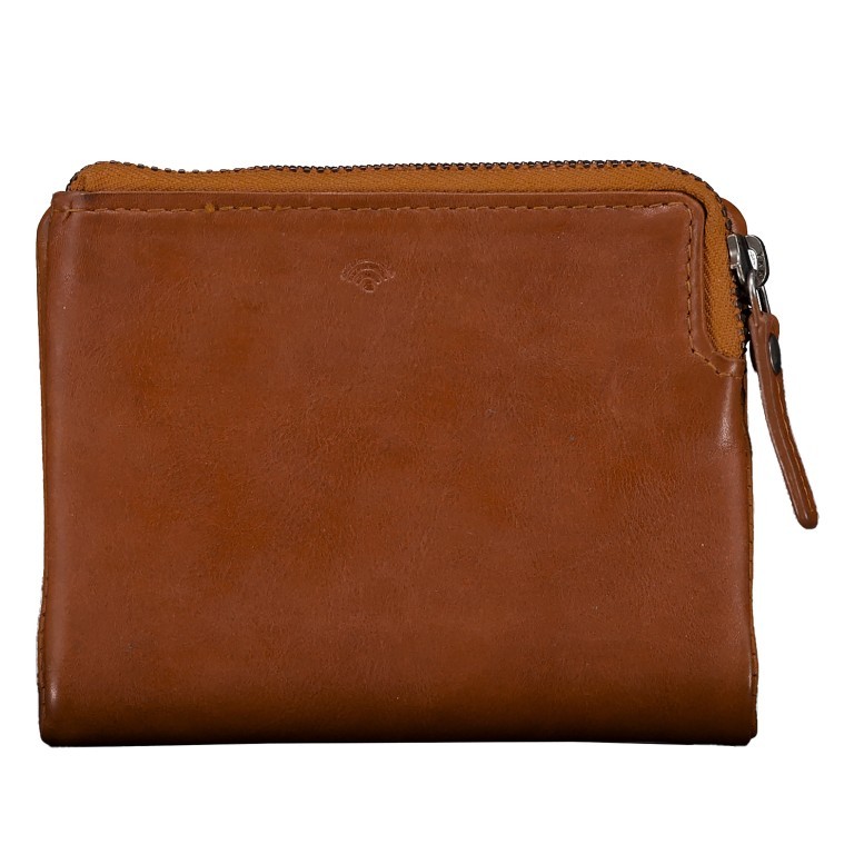 Geldbörse Riley mit RFID-Schutz Cognac, Farbe: cognac, Marke: Hausfelder Manufaktur, EAN: 4065646014596, Abmessungen in cm: 9.5x11.8x2.2, Bild 3 von 4