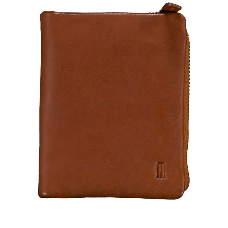 Geldbörse Riley mit RFID-Schutz Cognac, Farbe: cognac, Marke: Hausfelder Manufaktur, EAN: 4065646014596, Abmessungen in cm: 9.5x11.8x2.2, Bild 1 von 4