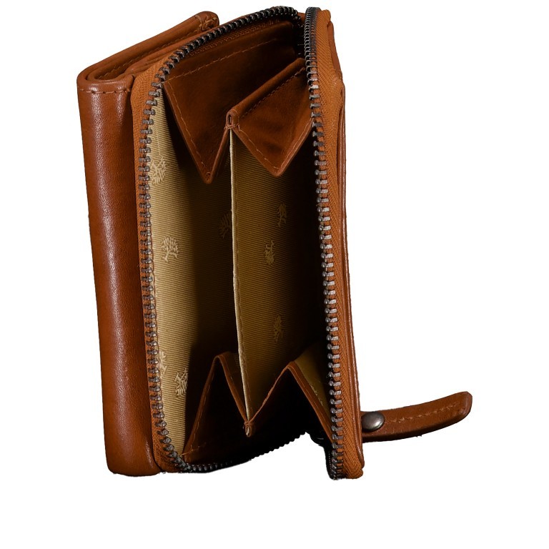 Geldbörse Riley mit RFID-Schutz Cognac, Farbe: cognac, Marke: Hausfelder Manufaktur, EAN: 4065646014626, Abmessungen in cm: 10.3x7.5x2.5, Bild 5 von 5