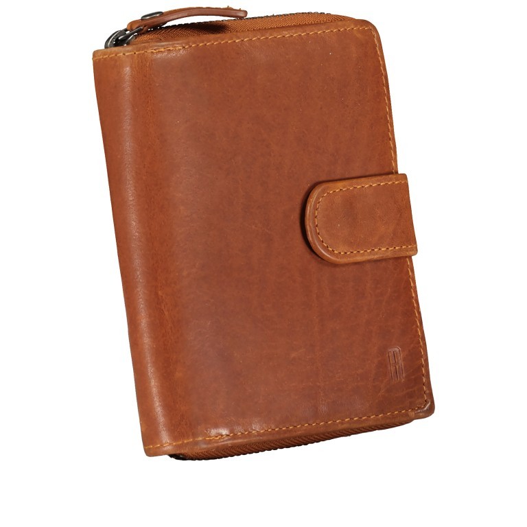 Geldbörse Riley mit RFID-Schutz Cognac, Farbe: cognac, Marke: Hausfelder Manufaktur, EAN: 4065646008168, Abmessungen in cm: 10x12x2.5, Bild 2 von 5