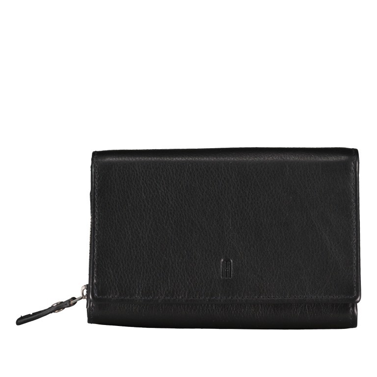 Geldbörse Nappa mit RFID-Schutz Black, Farbe: schwarz, Marke: Hausfelder Manufaktur, EAN: 4065646011878, Abmessungen in cm: 15x10x3, Bild 1 von 4