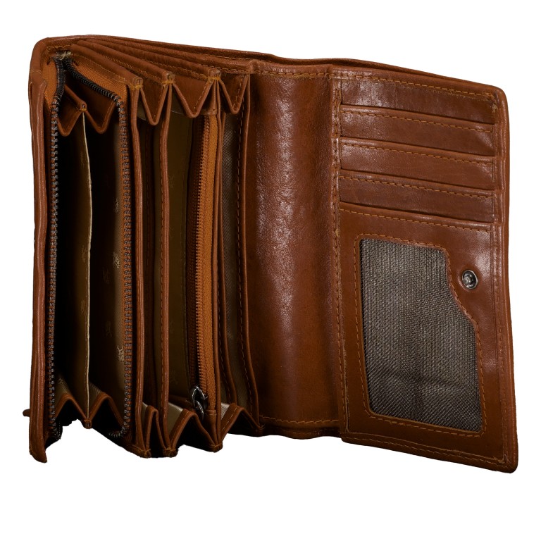 Geldbörse Riley mit RFID-Schutz Cognac, Farbe: cognac, Marke: Hausfelder Manufaktur, EAN: 4065646014756, Abmessungen in cm: 15x10x3.5, Bild 4 von 4