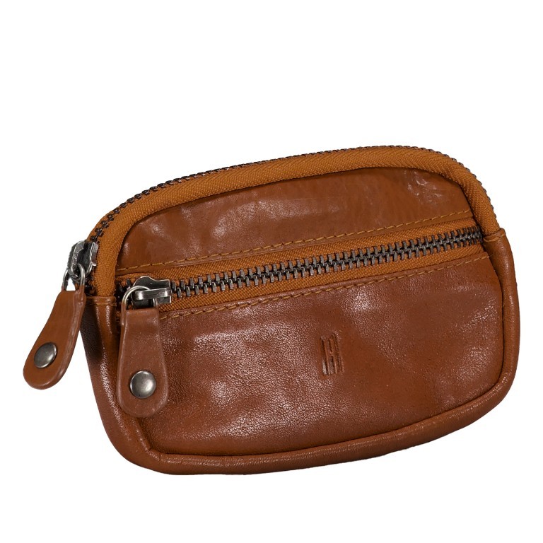 Schlüsseletui Riley Cognac, Farbe: cognac, Marke: Hausfelder Manufaktur, EAN: 4065646011915, Abmessungen in cm: 12.5x7.5x1.3, Bild 2 von 4