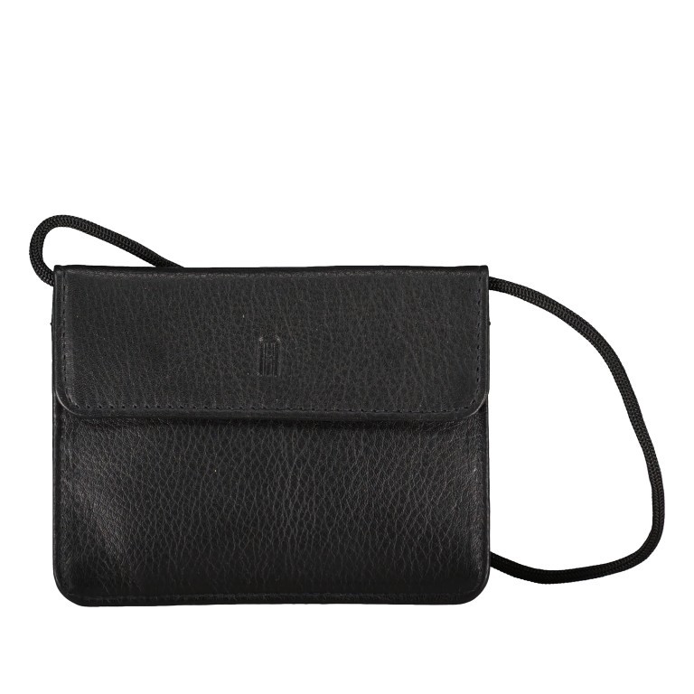 Brustbeutel Nappa Schwarz, Farbe: schwarz, Marke: Hausfelder Manufaktur, EAN: 4065646011885, Abmessungen in cm: 12x9x0.8, Bild 1 von 4