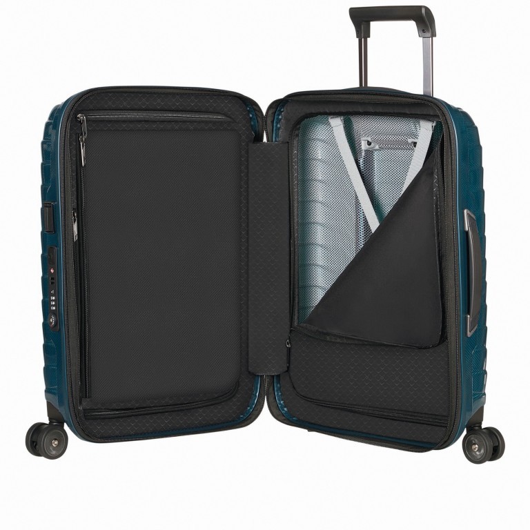 Koffer Proxis Spinner 55 Petrol Blau, Farbe: blau/petrol, Marke: Samsonite, EAN: 5400520004307, Abmessungen in cm: 40x55x20, Bild 8 von 18