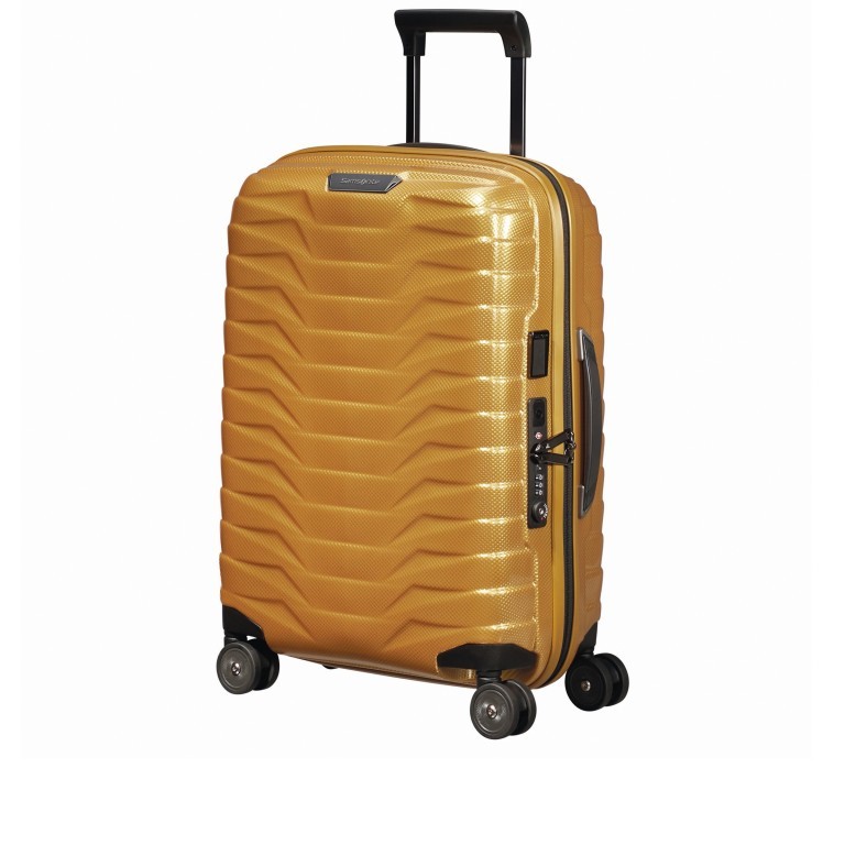 Koffer Proxis Spinner 55 Honey Gold, Farbe: metallic, Marke: Samsonite, Abmessungen in cm: 40x55x20, Bild 2 von 18