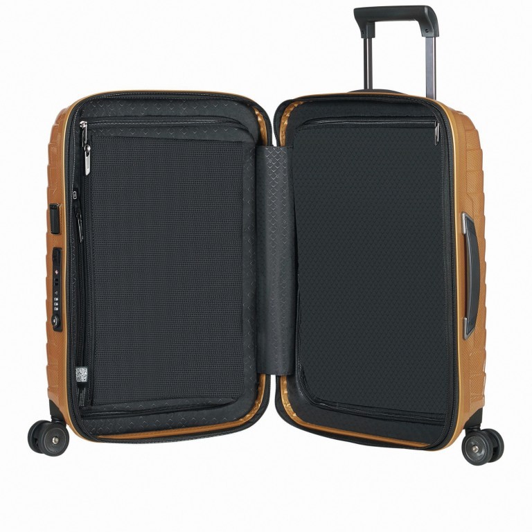Koffer Proxis Spinner 55 Honey Gold, Farbe: metallic, Marke: Samsonite, Abmessungen in cm: 40x55x20, Bild 7 von 18