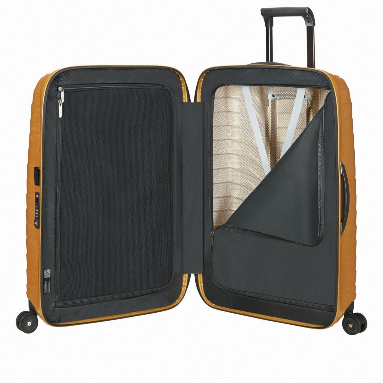 Koffer Proxis Spinner 69 Honey Gold, Farbe: metallic, Marke: Samsonite, Abmessungen in cm: 48x69x29, Bild 7 von 15