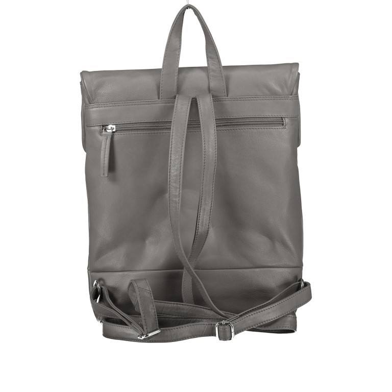 Rucksack Milano Dunkelgrau, Farbe: grau, Marke: Hausfelder Manufaktur, EAN: 4251672787294, Abmessungen in cm: 25x33x8, Bild 4 von 7