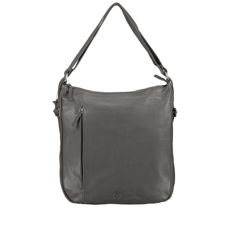 Beuteltasche / Rucksack Milano Dunkelgrau, Farbe: grau, Marke: Hausfelder Manufaktur, EAN: 4251672787355, Abmessungen in cm: 32x35x5, Bild 1 von 10