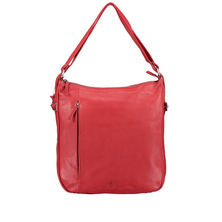 Beuteltasche / Rucksack Milano Dunkelrot, Farbe: rot/weinrot, Marke: Hausfelder Manufaktur, EAN: 4065646006652, Abmessungen in cm: 32x35x5, Bild 1 von 10