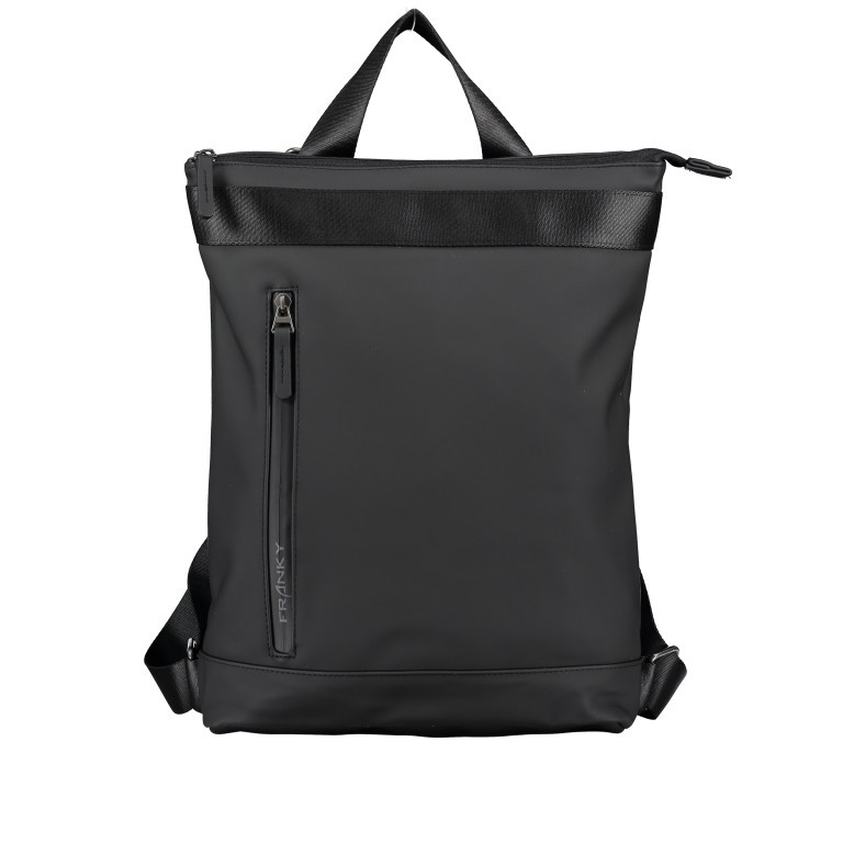 Rucksack RS48-R Black, Farbe: schwarz, Marke: Franky, EAN: 4251672764356, Abmessungen in cm: 27x39x11, Bild 1 von 5