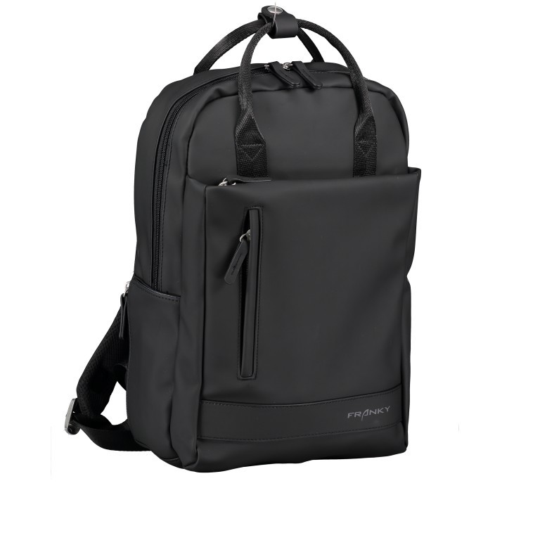 Rucksack RS62 Black, Farbe: schwarz, Marke: Franky, EAN: 4251672764219, Abmessungen in cm: 28x40x13, Bild 2 von 7