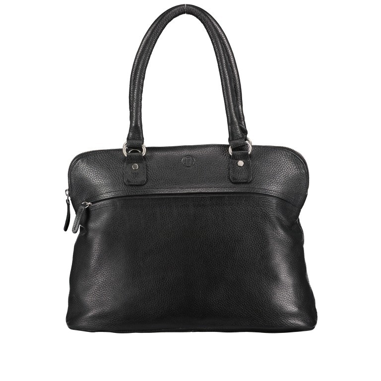 Shopper Schwarz, Farbe: schwarz, Marke: Hausfelder Manufaktur, EAN: 4251672787799, Abmessungen in cm: 38x30x10, Bild 1 von 8