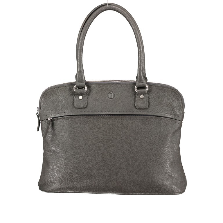 Shopper Dunkelgrau, Farbe: grau, Marke: Hausfelder Manufaktur, EAN: 4251672787720, Abmessungen in cm: 38x30x10, Bild 1 von 8