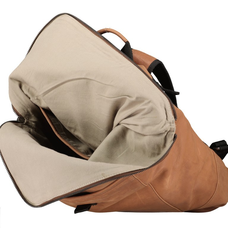 Rucksack Cognac, Farbe: cognac, Marke: Hausfelder Manufaktur, EAN: 4251672787836, Bild 7 von 9