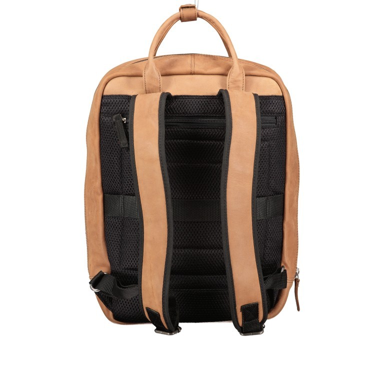 Rucksack Cognac, Farbe: cognac, Marke: Hausfelder Manufaktur, EAN: 4251672787812, Abmessungen in cm: 27.5x37x10, Bild 3 von 8