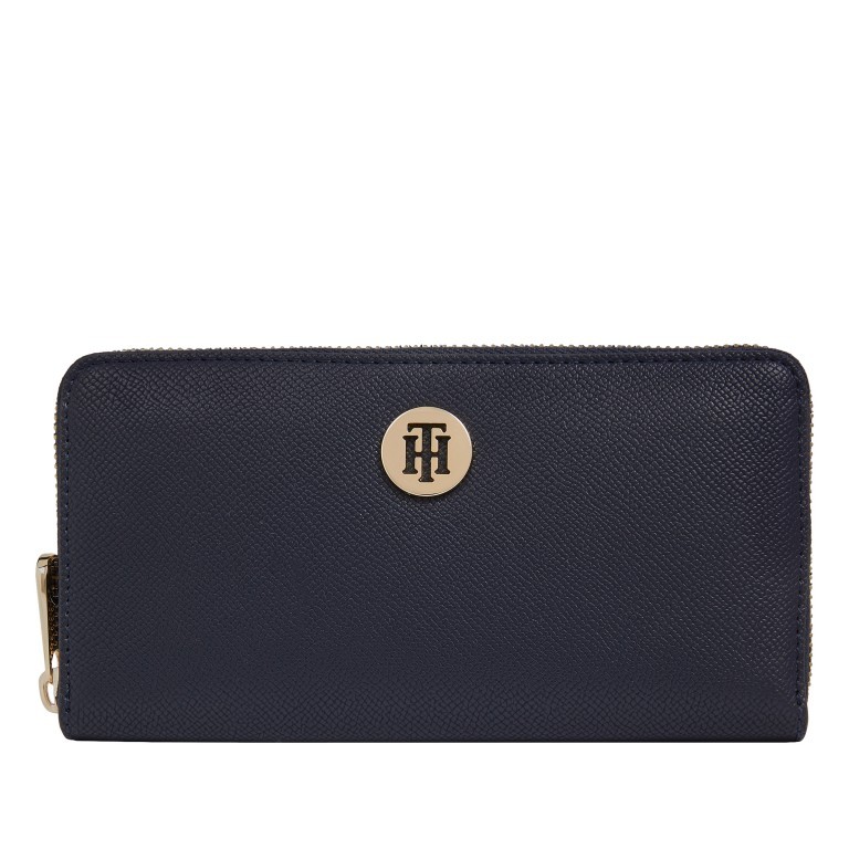 Geldbörse Honey Large Zip Around Desert Sky, Farbe: blau/petrol, Marke: Tommy Hilfiger, EAN: 8720113705754, Abmessungen in cm: 19x10x1.5, Bild 1 von 2