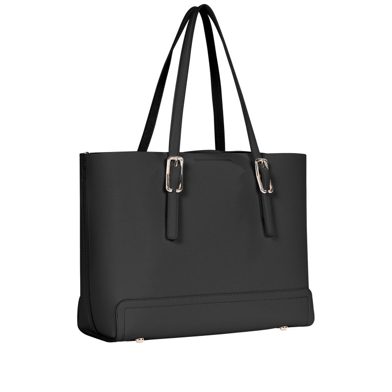 Shopper Honey Medium Tote Black, Farbe: schwarz, Marke: Tommy Hilfiger, EAN: 8720113700858, Abmessungen in cm: 42x27x13.5, Bild 2 von 2