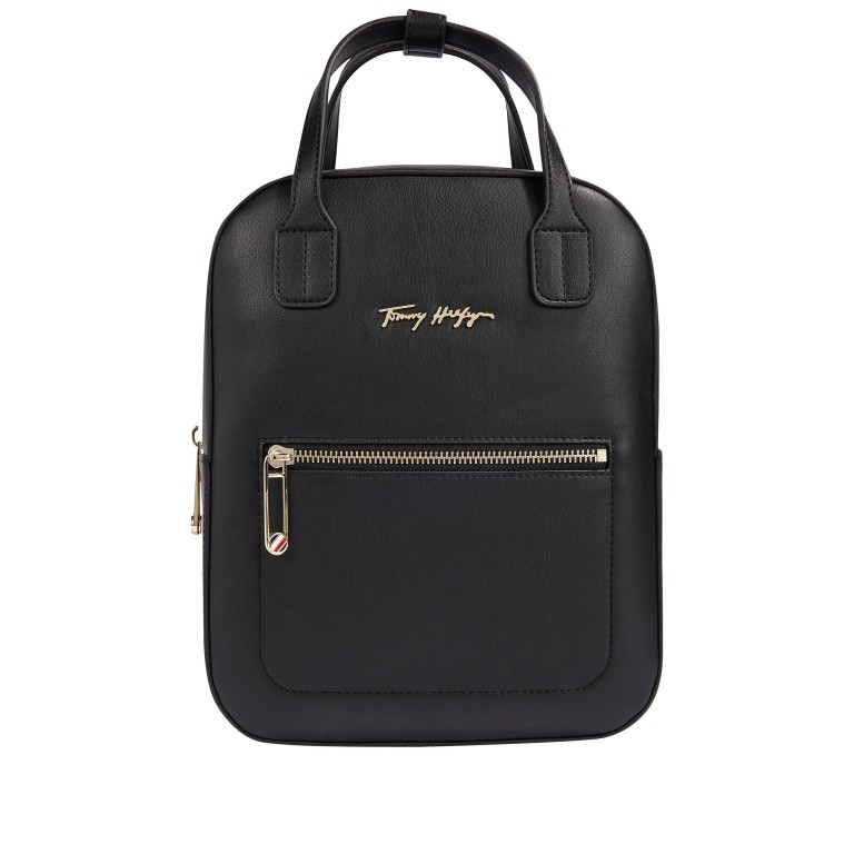 Rucksack Iconic Backpack Black, Farbe: schwarz, Marke: Tommy Hilfiger, EAN: 8720113703385, Abmessungen in cm: 23x30x9, Bild 1 von 3