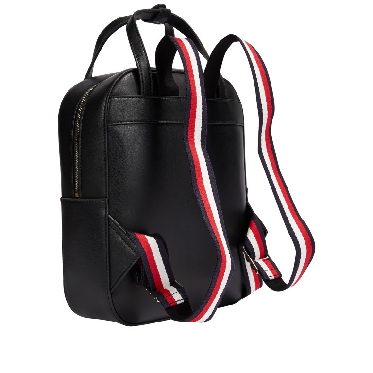 Rucksack Iconic Backpack Black, Farbe: schwarz, Marke: Tommy Hilfiger, EAN: 8720113703385, Abmessungen in cm: 23x30x9, Bild 2 von 3