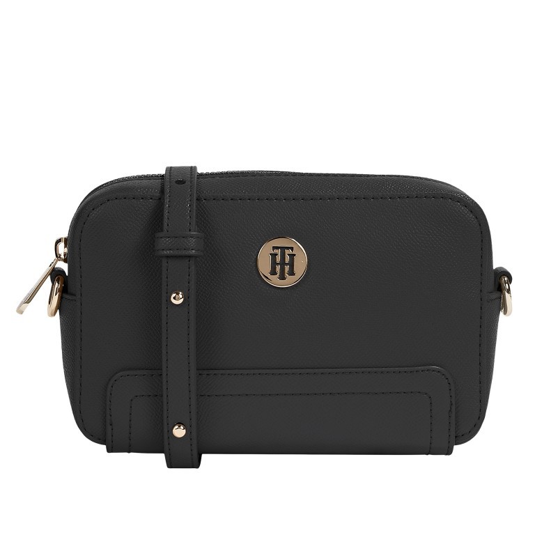 Umhängetasche Honey Camera Bag Black, Farbe: schwarz, Marke: Tommy Hilfiger, EAN: 8720113703590, Abmessungen in cm: 19x12.5x5, Bild 1 von 2