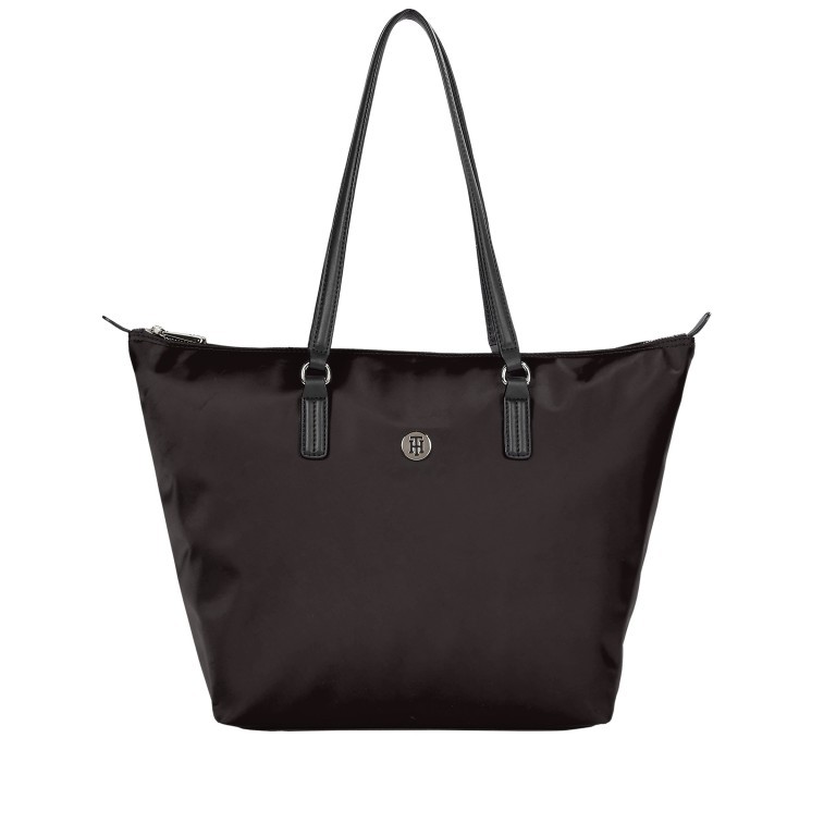 Shopper Poppy Tote Black, Farbe: schwarz, Marke: Tommy Hilfiger, EAN: 8720113767707, Abmessungen in cm: 48x32x14, Bild 1 von 2