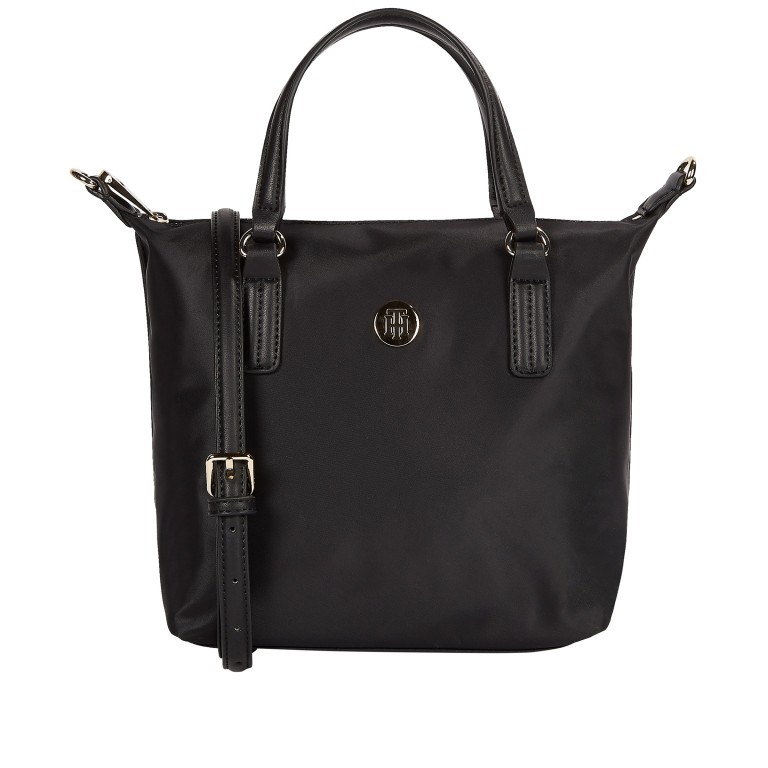 Handtasche Poppy Small Tote Black, Farbe: schwarz, Marke: Tommy Hilfiger, EAN: 8720114001329, Abmessungen in cm: 29x22x15, Bild 1 von 2